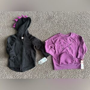 Cat & Jack Black and Purple Kids Hoodies